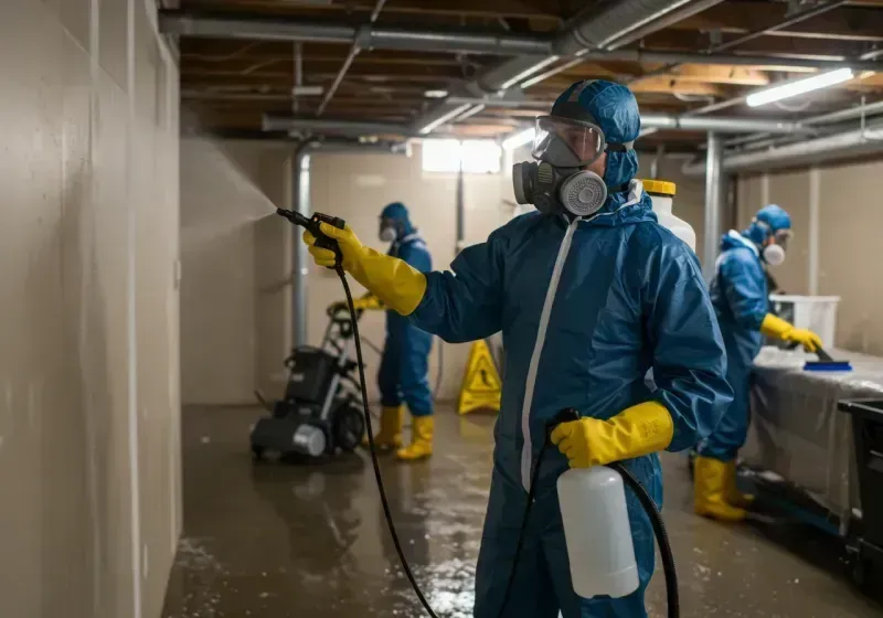 Basement Sanitization and Antimicrobial Treatment process in Port Allegany, PA